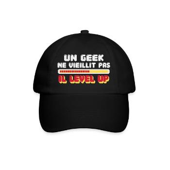 Geek Cadeau humour personnalisé - Casquette classique - noir/noir - Devant