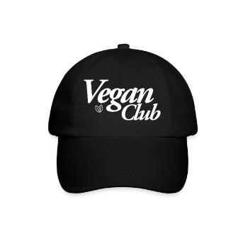 Vegan Club - Baseball Cap - black/black - Front