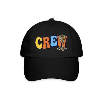 Retro Crew Disco Ball Party Team Cohesion - Baseball Cap - black/black - Front