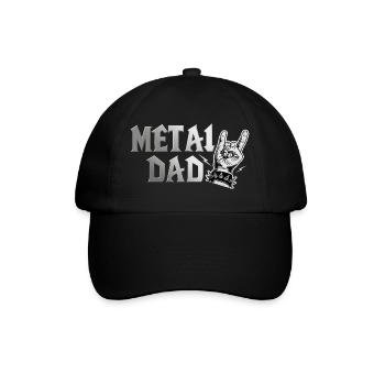 Metal Dad Cadeau Papa Heavy Metal Rock - Casquette classique - noir/noir - Devant