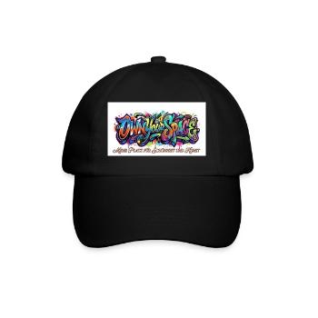 Eigener Raum Graffiti Kunst - Baseballkappe - Schwarz/Schwarz - Vorne