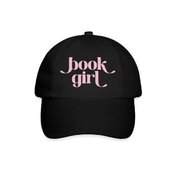 Buchgirl - Book Girl Retro - Baseballkappe - Schwarz/Schwarz - Vorne