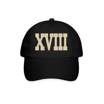Roman numerals - Baseball Cap - black/black - Front