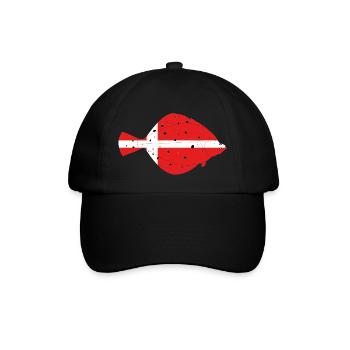 Scholle_20160304_vollformat_DK - Baseballkappe - Schwarz/Schwarz - Vorne