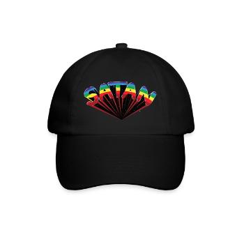 SATAN - Casquette classique - noir/noir - Devant