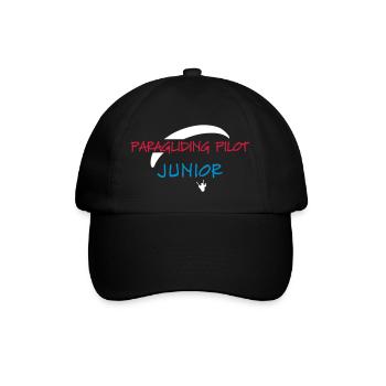 Parapente Pilot Enfants Cadeau Bébé junior - Casquette classique - noir/noir - Devant