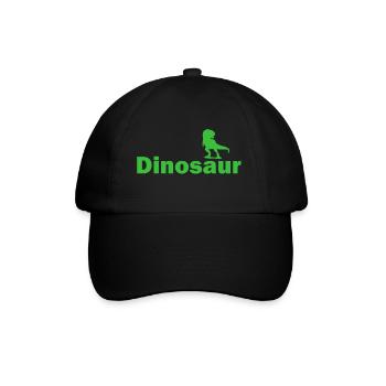 Dinosaure dinos dinosaure - Casquette classique - noir/noir - Devant