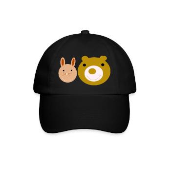 Hase und Baer - Baseballkappe - Schwarz/Schwarz - Vorne
