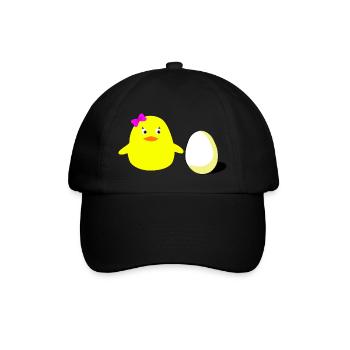 big_sister_chick - Baseball Cap - black/black - Front