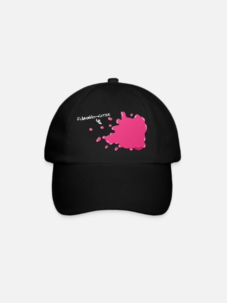 Flamingokotze - Baseballkappe - Schwarz/Schwarz