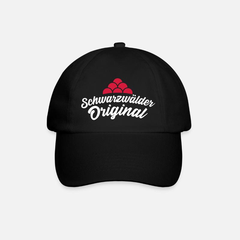 Schwarzwälder Original - Baseballkappe - Schwarz/Schwarz