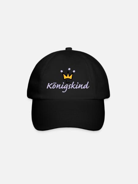 Königskind (b) - Baseballkappe - Schwarz/Schwarz
