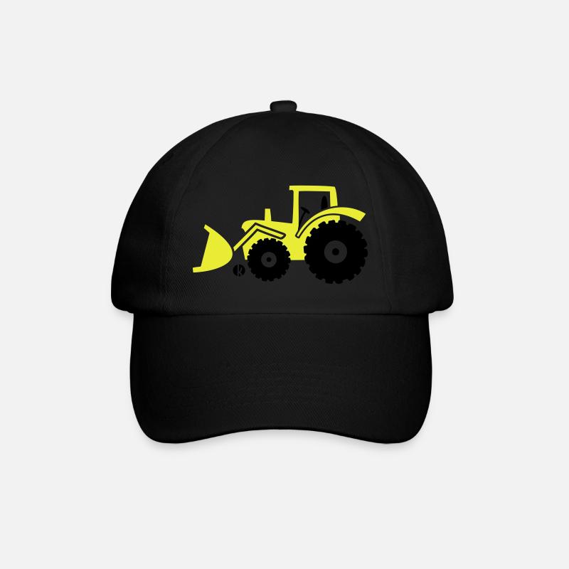 Tractor front loader Bulldog wheel loader with - Baseball Cap - black/black