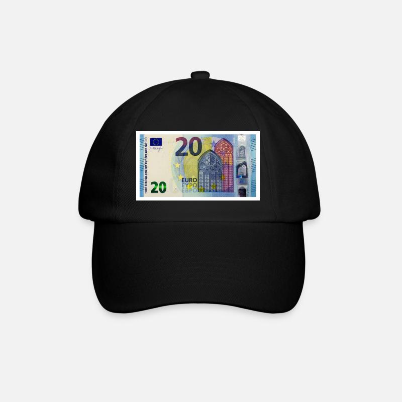 20 euro - Baseballkappe - Schwarz/Schwarz