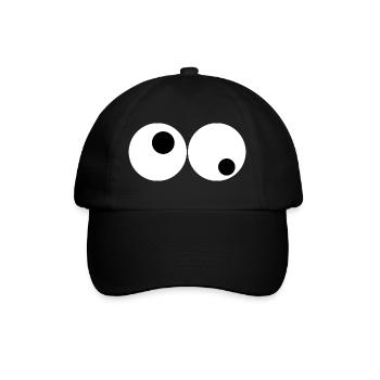 Paire d'yeux Crazy look - Casquette classique - noir/noir - Devant