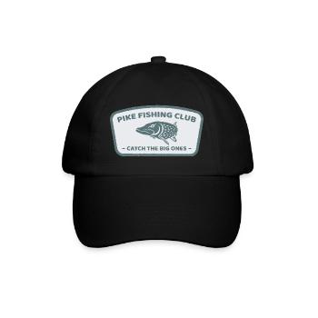 Cadeau rétro d'ange de club de pêche de brochet cool - Casquette classique - noir/noir - Devant