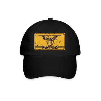 pas alcoolique subis invitation humour alcool - Casquette classique - noir/noir - Devant