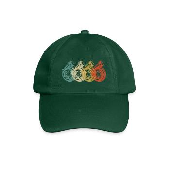 Retro Turbo - Baseball Cap - bottle green - Front