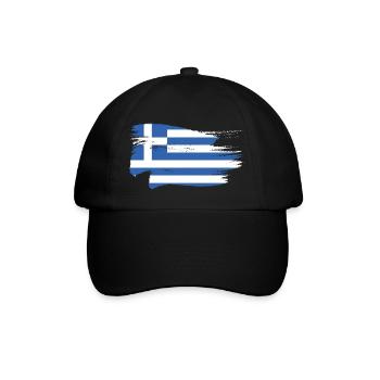 Grèce Drapeau Grec - Casquette classique - noir/noir - Devant