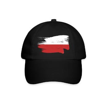 Drapeau de Pologne utilisé Look Polska Drapeau polonais - Casquette classique - noir/noir - Devant