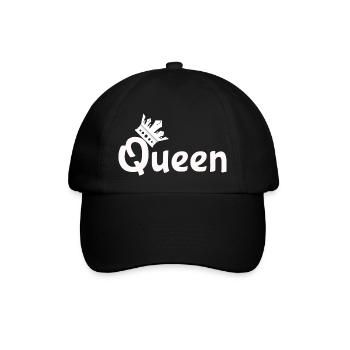 Liebe King Queen - Baseballkappe - Schwarz/Schwarz - Vorne