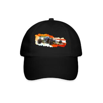 Rennwagen - Baseballkappe - Schwarz/Schwarz - Vorne