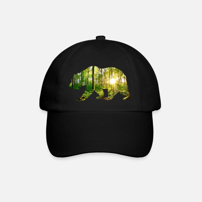 Environnement de l’ours - Casquette classique - noir/noir