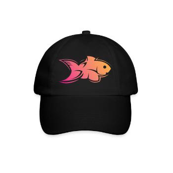 poisson poisson eau couleurs de la mer symbole icône logo - Casquette classique - noir/noir - Devant