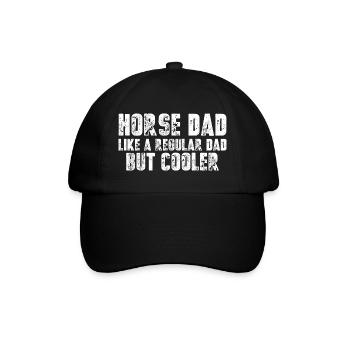 Cheval papa cool - Casquette classique - noir/noir - Devant