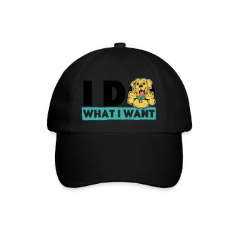 I do what I want - Baseball Cap - black/black - Front