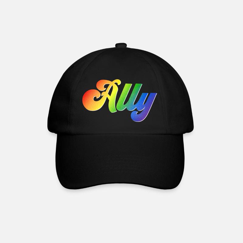 Soutien à la fierté LGBT d’Ally - Casquette classique - noir/noir