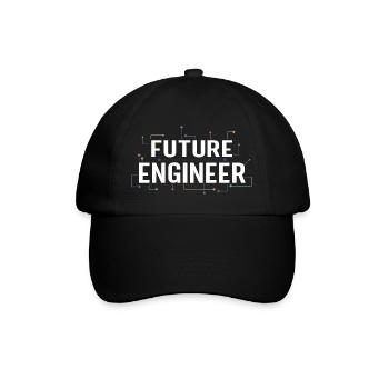 Electrical Engineering Shirt Circuit Kids Future - Baseballkappe - Schwarz/Schwarz - Vorne