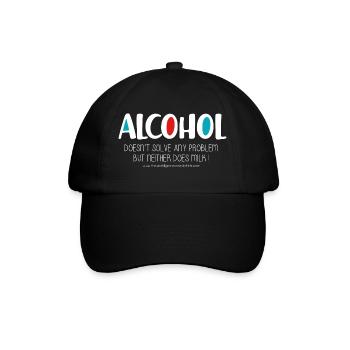 Alcohol (dark) - Baseball Cap - black/black - Front