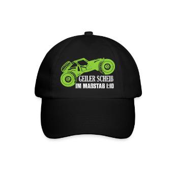 Geiler Scheiß Im Maßstab 1:10 Modellbau RC Car - Baseballkappe - Schwarz/Schwarz - Vorne