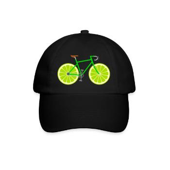Vélo de route Vélo Fruit Fruit Lime - Casquette classique - noir/noir - Devant