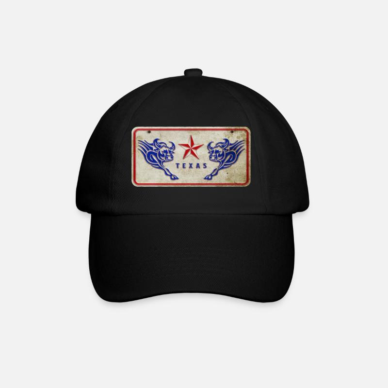Bouclier du Texas - Casquette classique - noir/noir
