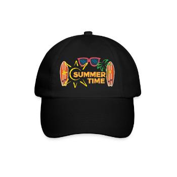 SUMMER TIME - Casquette classique - noir/noir - Devant