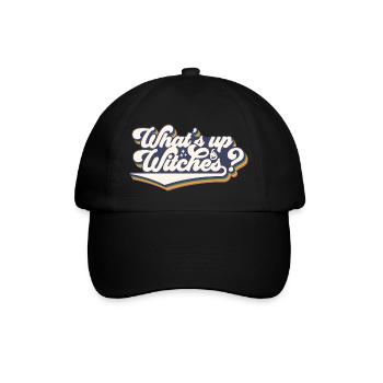 What s up witches happy halloween - Baseball Cap - black/black - Front