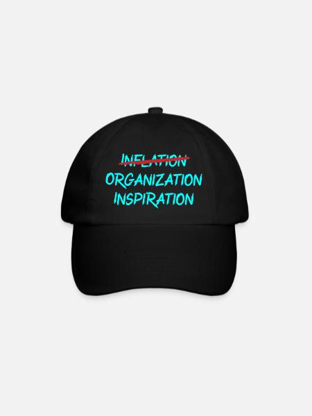 Inflation - Organisation - Inspiration - Baseballkappe - Schwarz/Schwarz