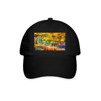 Herbst - Baseballkappe - Schwarz/Schwarz - Vorne