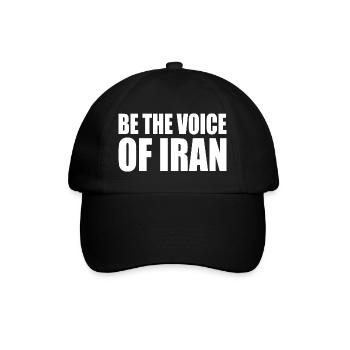 Be the voice of iran - Baseballkappe - Schwarz/Schwarz - Vorne