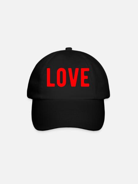 Love Dear Friends Friendship - Baseball Cap - black/black