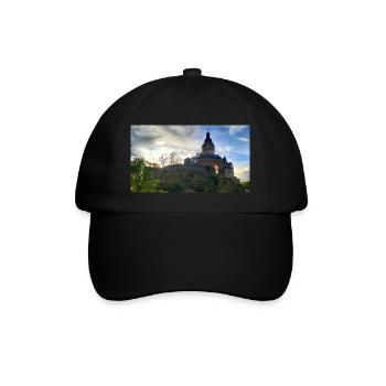 Burg Falkenstein - Baseballkappe - Schwarz/Schwarz - Vorne