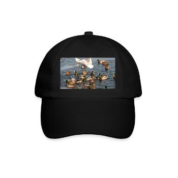 Duck with family - Baseball Cap - black/black - Front