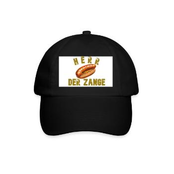 Herr der Zange - Baseballkappe - Schwarz/Schwarz - Vorne