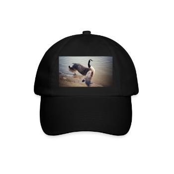 Grand oiseau aux ailes déployées - Casquette classique - noir/noir - Devant