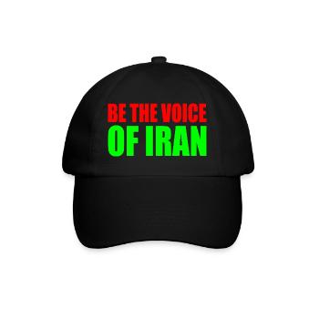Be the voice of iran - Baseball Cap - black/black - Front