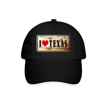 J'adore le Texas - Casquette classique - noir/noir - Devant