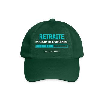 RETRAITE EN COURS DE CHARGEMENT VEUILLEZ PATIENTER - Casquette classique - vert bouteille - Devant