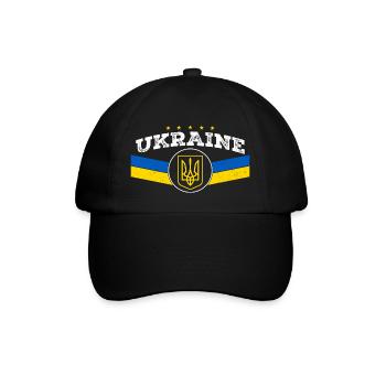 Ukraine Trident - Symbole ukrainien Tryzub - Casquette classique - noir/noir - Devant